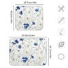 ElliTarr Daisy Floral Blue Dish Drying Mat for Kitchen Counter