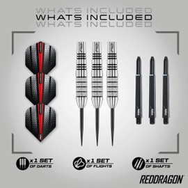 RED DRAGON Sidewinder 23 Gram Tungsten Darts Set with Flights and Stems