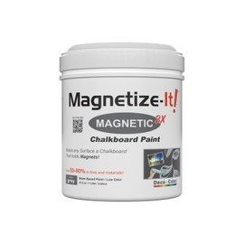 Magnetize-It! Magnetic Chalkboard Paint (Water Based) – Lunar Grey Deco Color Extra Strong and Sustainable, All-Purpose Interior 1L