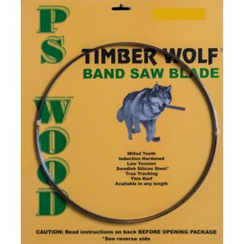 PS Wood Timber Wolf 116" Band Saw Blade for Jet 14" JWBS-14SFX (116" x 3/8 x 10tpi)