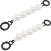 2 extensiones de correa de cadena de bolsa de perlas