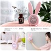 TopYart Alarm Clock, Digital Table Clock, Cute Rabbit Alarm, Vibration/Sound