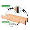 Durawe Company Adjustable Bamboo Drawer Dividers Organizers Expandable (12-16") Kitchen