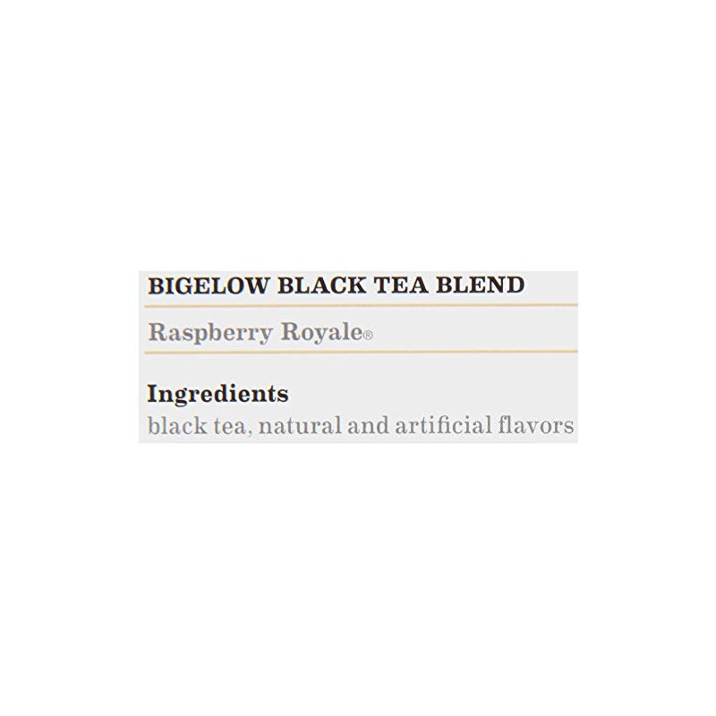 Bigelow Raspberry Royale Tea Bags 28-Count Boxes (Pack of 6)