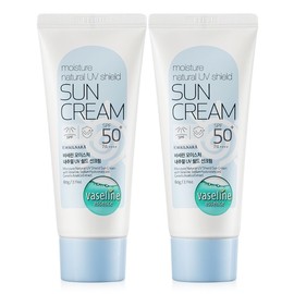Bacerine Natural UV Shield Sun Cream 60g+2 Mask Pack 3 SPF50+PA ++++ / 바세린 내추럴 UV 쉴드 선크림 60g 2개+마스크팩 3매  SPF50+ PA++++