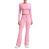 YEOREO Two Piece Sets for Women Long Sleeve Tops Lounge
