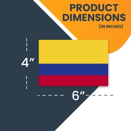 Magnet Me Up Columbia Columbian Flag Magnet Decal, 4x6 Inches, Automotive Magnet for Car, Truck SUV, Sticks to Any Magnetic Surface, Cultural Item, Show Pride to Your Country, Crafted in USA