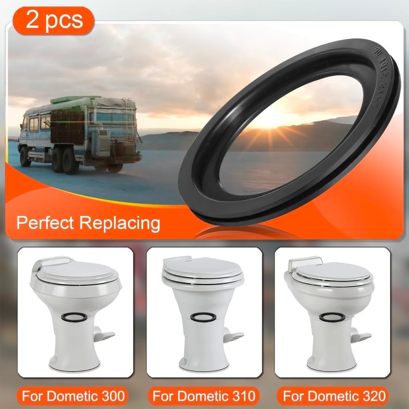 RV Toilet Seal, Flush Ball Gasket Replacement 385311658 for Dometic
