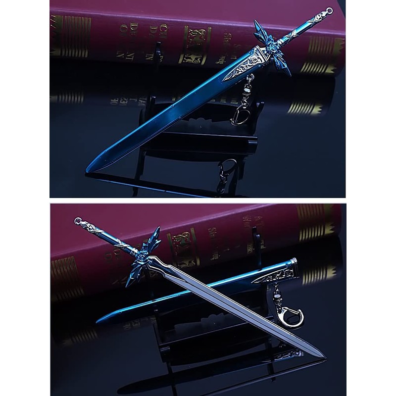 [NOONSIAL] Sword Art Online Keychain SAO Yuzio Blue Rose Sword