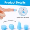 24 Stück Silikon Ohrstöpsel, Wiederverwendbare Ohrstöpsel,Schwimmen, Lernen, Arbeit – Geräuschreduzierende