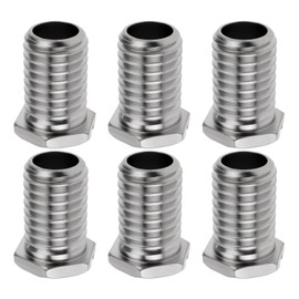 EMSea 6 Pieces Kitchen Sink Basket Strainer Screws 1.15cm x 2cm Sink Basket Screw Stainless Steel Hollow Screws for Strainer Basket Valves, Strainer Plugs, Sink and Kitchen Drains