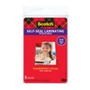 Scotch Self-Sealing Laminating Pouches, Gloss Finish, Photo Size 4 x
