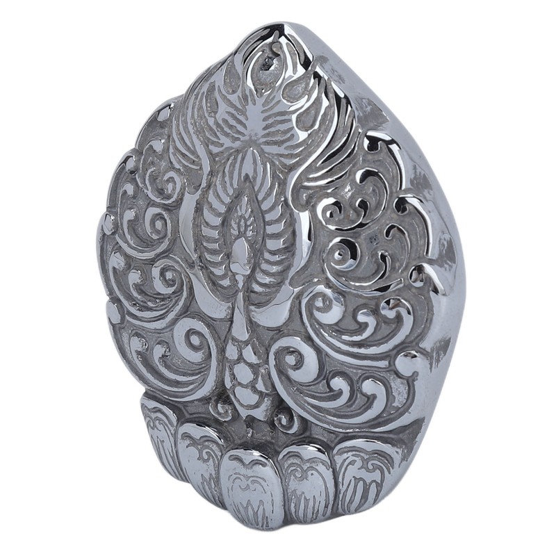 Natural Terahertz Pendant Peacock Pattern Carved Energy Stone Hanging Ornament