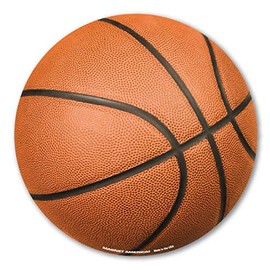 Basketball Car Magnet by Magnet America Is 5.625" x 5.625" Made for Vehicles and Refrigerators