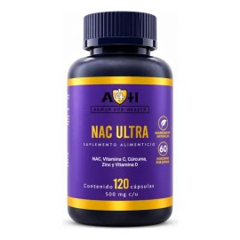 Nac Ultra 120 Cápsulas 500 A4h Acetil Cisteina