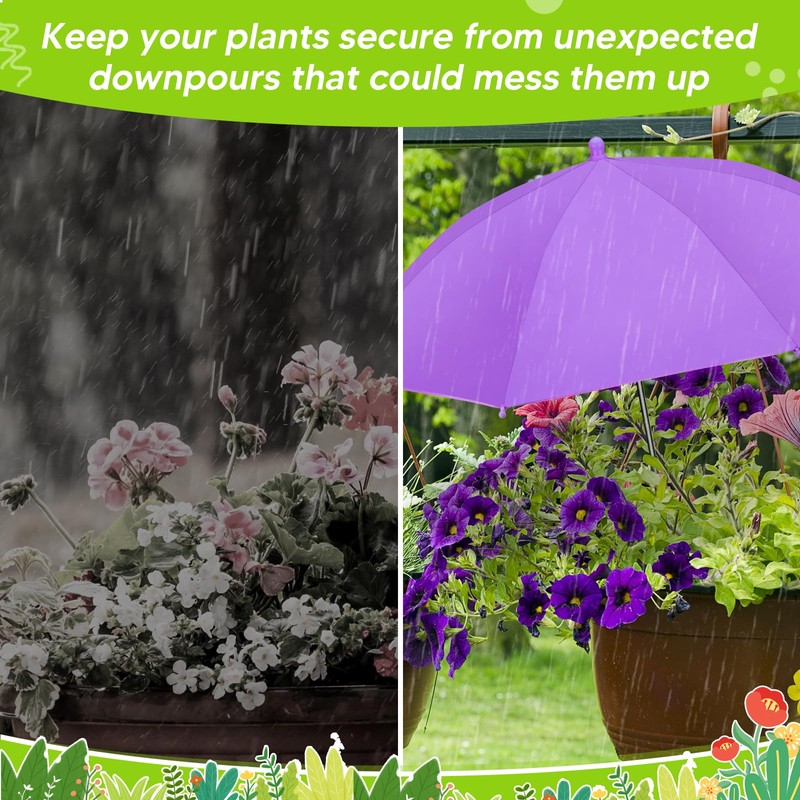 Adjustable Plant Umbrellas for Outdoor Plants, Large Garden Sun Shade
