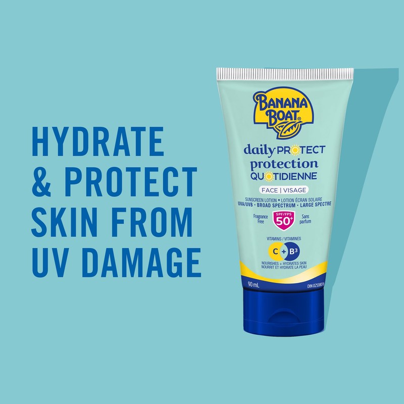 Banana Boat Daily Protect Face Sunscreen Lotion SPF 50+