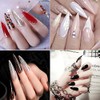 Mwoot 600 Pieces Long Stiletto Nail Tips, Sharp Ending Artificial