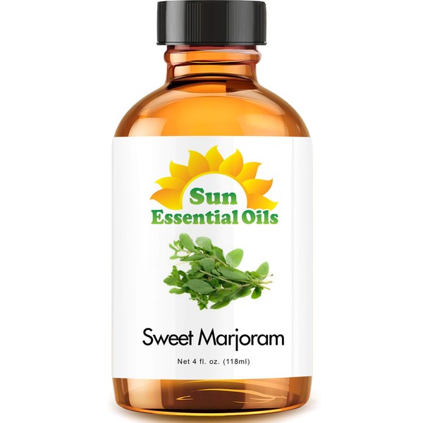 Sun Essential Oils 4oz - Marjoram (Sweet) Essential Oil - 4 Fluid Ounces