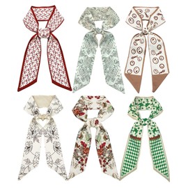 Hioyiwse Purse Scarf Handbags For Women Skinny Hair Neck Accessories Scarves With Bag Scarfs Handle Fashion Lightweight 37.8x 2.6inch 04