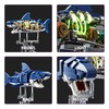 BRICK HAMBURG 687-PCS Mechanical Shark Building Set with LED Light,