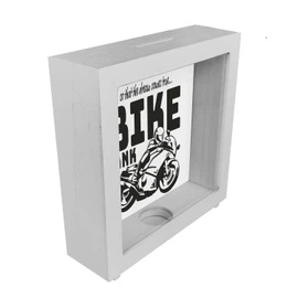Bike Bank Frame Money Box Made of Wood in Black on the Theme of Motorcycle Buying and Motorcycling Beautiful Money Box Gift for Money Foxes Who Like a Biker's Dreams or