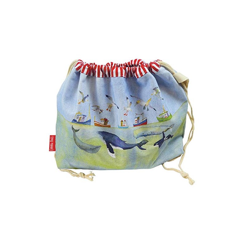 Emma Ball Drawstring Bag Under the Sea Size 39cm X