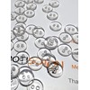 50 Clear Buttons - Reversible - Crafts - Sewing (6