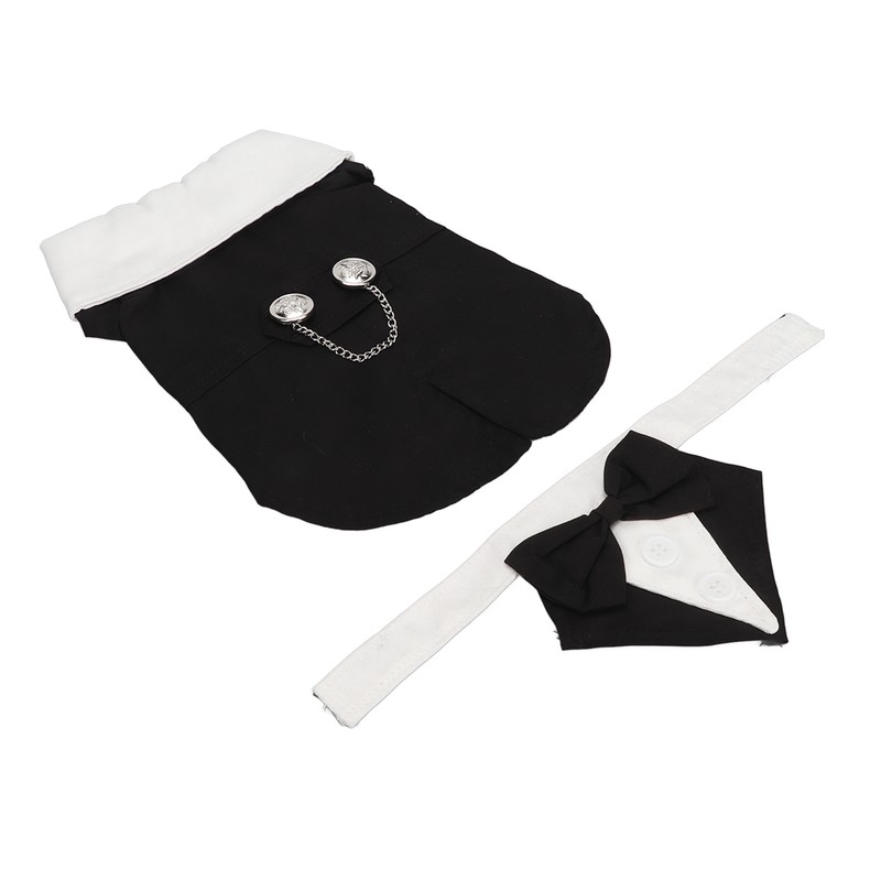 Dog Suit Soft Breathable Fashionable Bow Tie Puppy Costume for