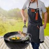 GEFU BBQ Apron, Cooking Apron, Kitchen Apron, Cotton and Leather,