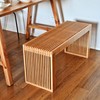 APRTAT Bamboo Dining Bench, 35 inch Farmhouse Decor Indoor Kitchen