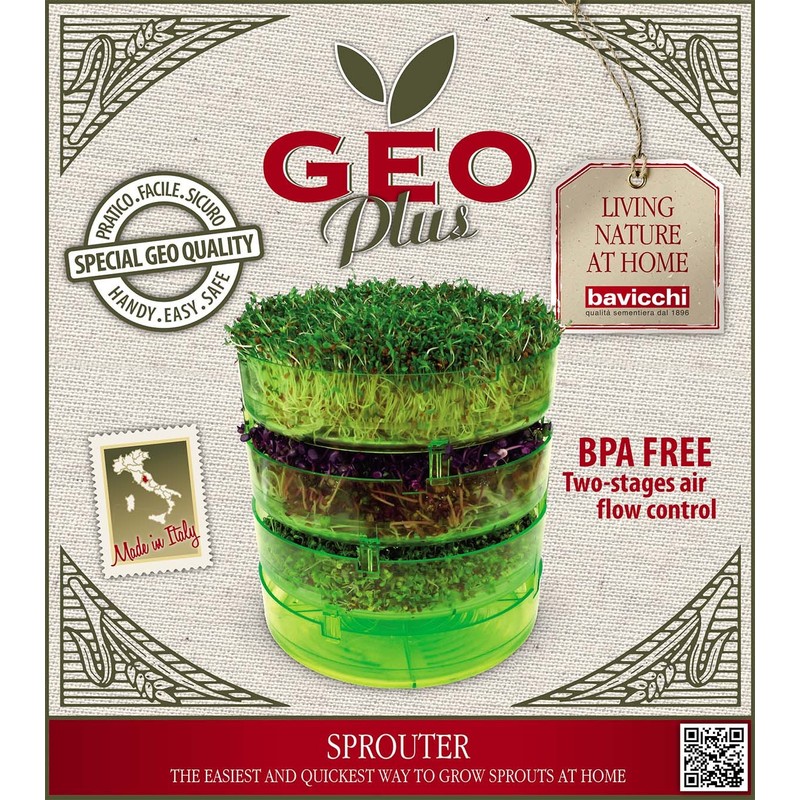 Geo TZZ0870 cultivation sets Geo Plus germination device, green