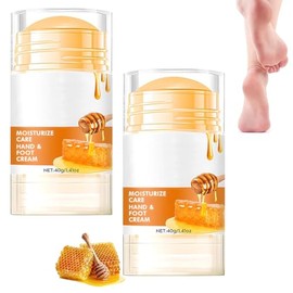 2pcs Crema Hidratante para Pies, Crema Renovadora de Pies,Blsamo Para Talones En Barra,Para Pies Agrietados, Manos Y Codos,Exfoliante Para Pies...    