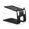 VAYDEER Desktop Speaker Stands with Vibration Absorption Pads, Metal Speaker