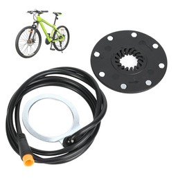 Bicycle Power Pedal Assist Sensor, 24 V 36 V 48 V Outdoor E-Bike Modified Electric Kit with 8 Magnetic Points Current Waterproof Plug Mountain Bike Accessories Sensor Pedal Support