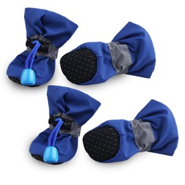 Fezf 4 dog socks, non-slip, dog shoes, paw protection, paw protection for dogs, dog socks, non-slip, blue