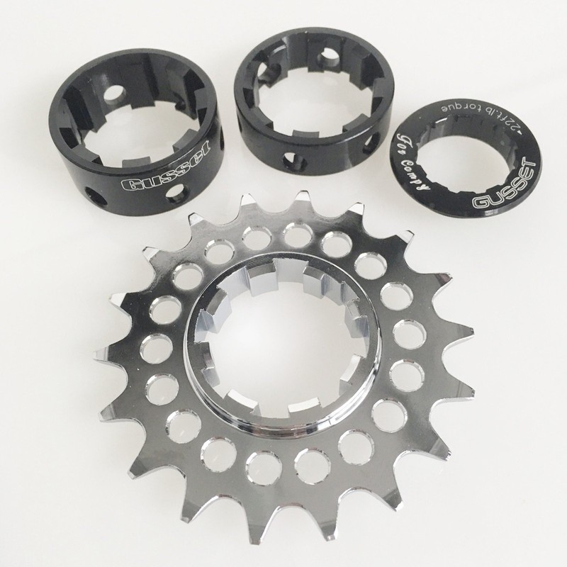 Gusset 1-ER 66c Campag SS Single Speed 18 Tooth Conversion