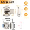 Alise Gate Latch Slide Bolt Latches Lock,Large Size Safety Double