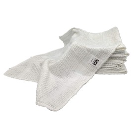 480 Pack - 12 Inch x 12 Inch White Cotton Value Rags - Reusable Lt Weight Thin Cloth Rags - Wood Stain/Painting/Crafts/Garage - 1/2 Lb per Dozen