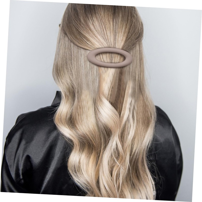 Healvian 6pcs Matte Metal Snap Hair Clips for Women Lightweight