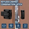 Cabinet Lock Password Bolt, 3-Digit Combination Lock, Burglar Proof Safety