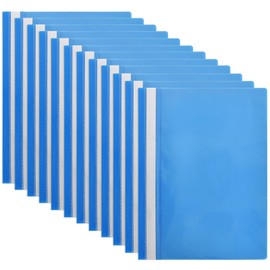 Pack of 12 A4 Expanding File Folder Plastic Document Folder Project Folder Presentation Folder for School, Office and Home Document Organiser