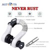 AUTOBOTS D Ring Shackles Heavy Duty(2 Pack) 68,000 lbs Capacity,