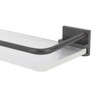 30cm Bathroom Wall Mounted Shelf Space Aluminum Acrylic Towel Rack
