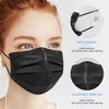 50 PCS Black Disposable Face Masks 3-Ply Filter Earloop Mouth