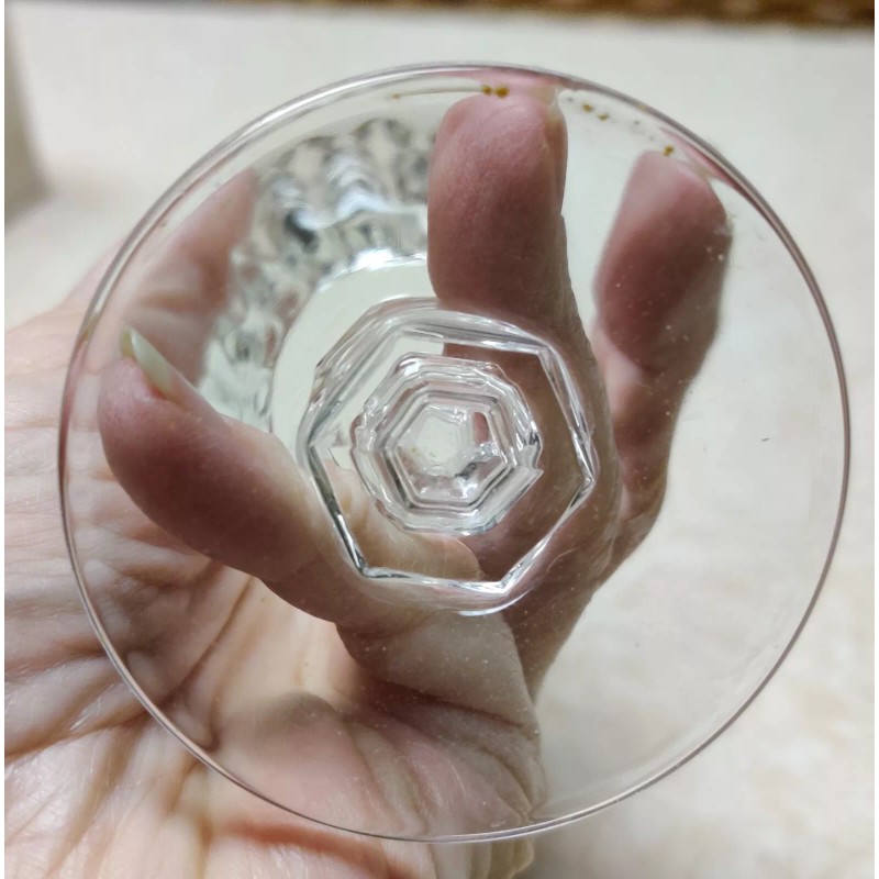 W. M. Dalton French Lead Crystal Wine Glasses Unit No