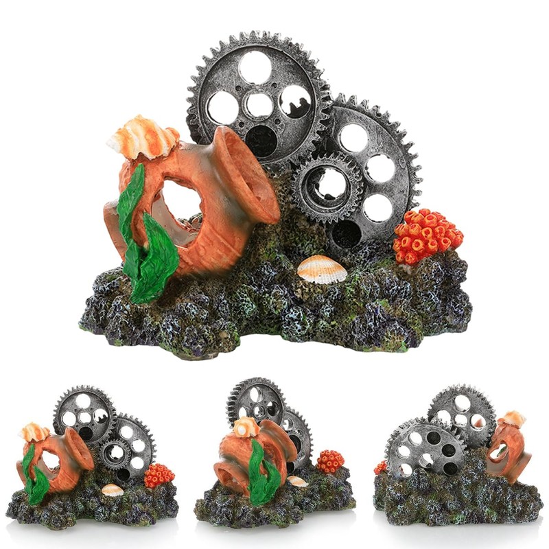 AIMALL Aquarium Resin Coral Decorations, Marine Simulation Micro Landscape for