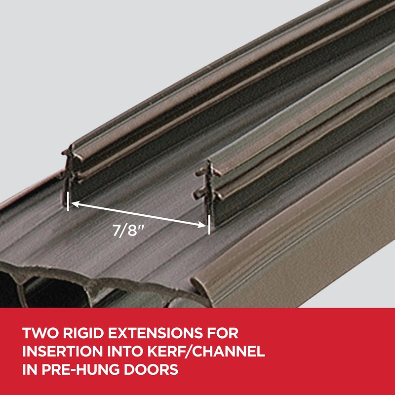 M-D Building Products 67967 Vinyl Concealed Kerf/Channel Fit Under Door