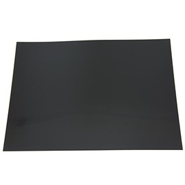 KAISH 25x20cm Acoustic Guitar Self Adhesive Scratch Plate Sheet Pickguard Material Sheet Black