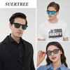 Suertree Men's Polarised Sunglasses, Square Sunglasses, UV400 Protection, Rectangular Sun